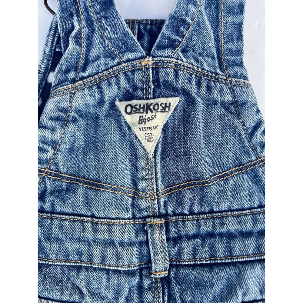 Y2K OshKosh B’Gosh Vestbak Denim Overalls 18M Fleece Lined